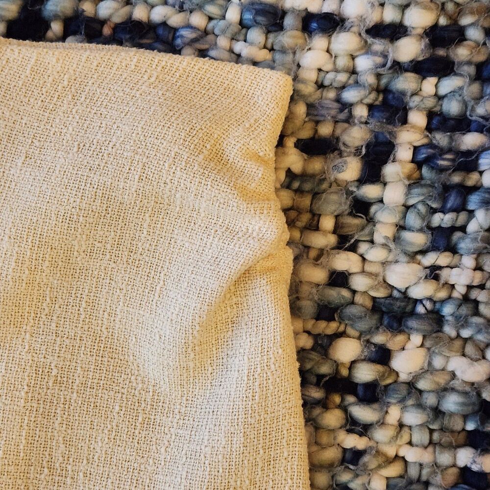 NWT 100% Cotton Zara Hessian Textured Ecru Midi Skirt with Frayed Hem - Cream - Picture 2 of 5